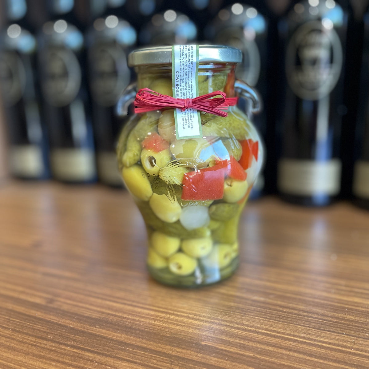 Pickled Spicy Cocktail Mix Olive Basket
